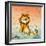 Leo the Friendly Lion-Virginio Livraghi-Framed Giclee Print