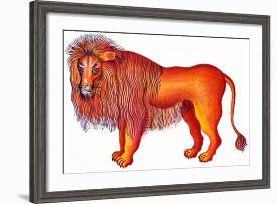 Leo the Lion, 1996-Jane Tattersfield-Framed Giclee Print