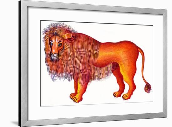 Leo the Lion, 1996-Jane Tattersfield-Framed Giclee Print