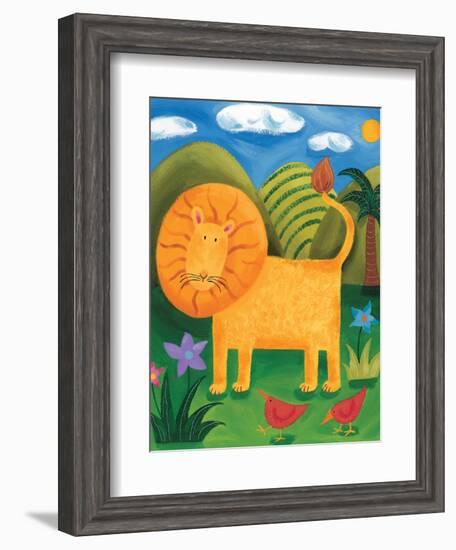 Leo the Lion-Sophie Harding-Framed Art Print