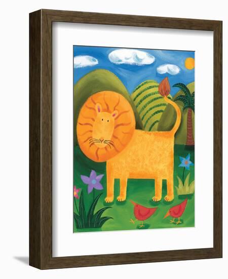 Leo the Lion-Sophie Harding-Framed Art Print