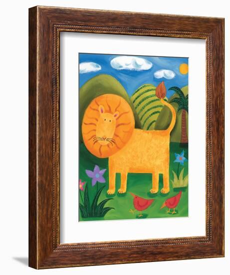 Leo the Lion-Sophie Harding-Framed Art Print