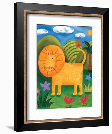 Leo the Lion-Sophie Harding-Framed Art Print