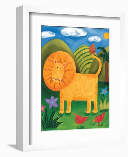 Leo the Lion-Sophie Harding-Framed Art Print