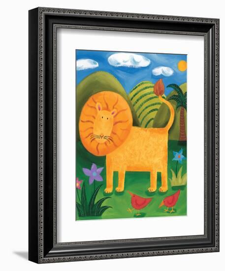 Leo the Lion-Sophie Harding-Framed Art Print