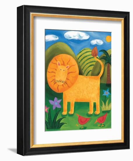 Leo the Lion-Sophie Harding-Framed Art Print