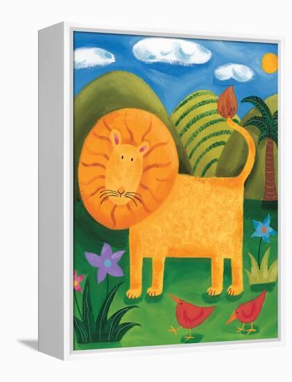 Leo the Lion-Sophie Harding-Framed Stretched Canvas