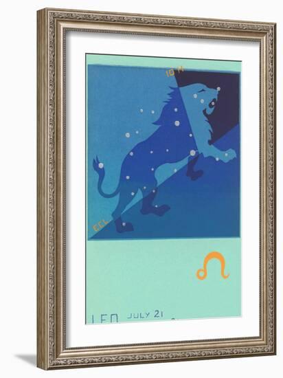 Leo, the Lion-null-Framed Art Print