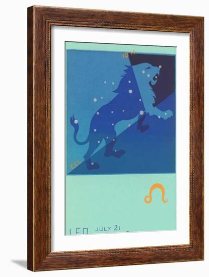 Leo, the Lion-null-Framed Art Print