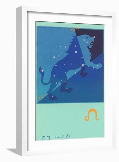 Leo, the Lion-null-Framed Art Print