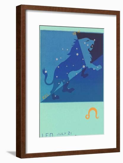 Leo, the Lion-null-Framed Art Print