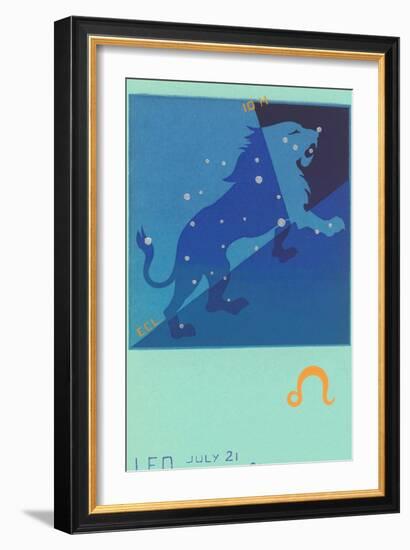 Leo, the Lion-null-Framed Art Print