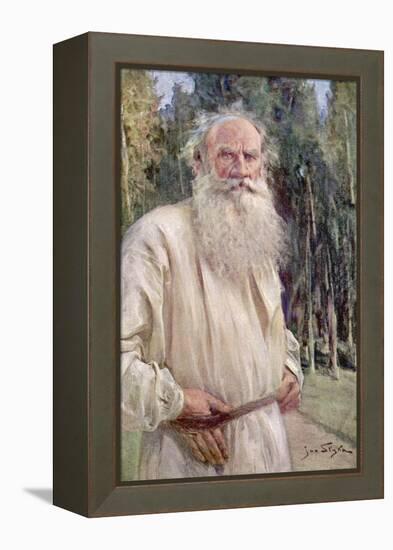 Leo Tolstoy Russian Novelist in Old Age-Jan Styka-Framed Premier Image Canvas