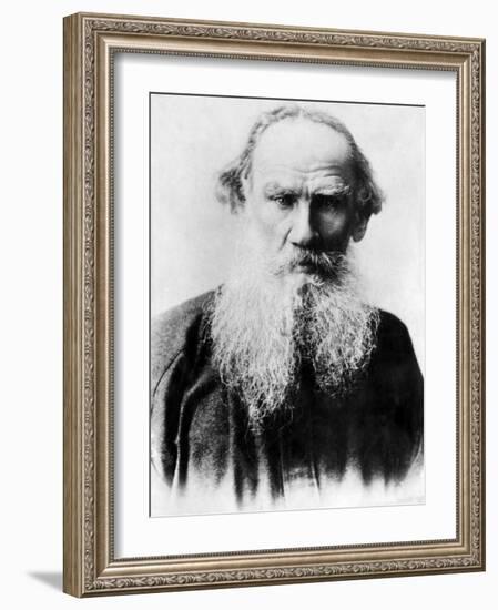 Leo Tolstoy, Russian Writer, Early 1900s-null-Framed Photo