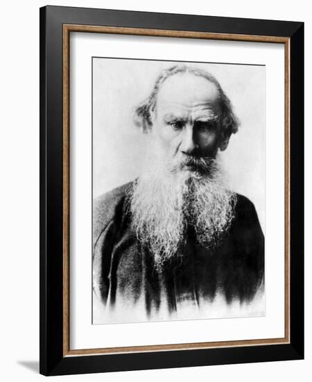 Leo Tolstoy, Russian Writer, Early 1900s-null-Framed Photo