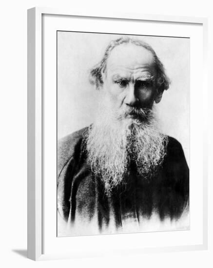 Leo Tolstoy, Russian Writer, Early 1900s-null-Framed Photo