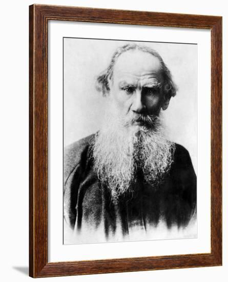 Leo Tolstoy, Russian Writer, Early 1900s--Framed Photo