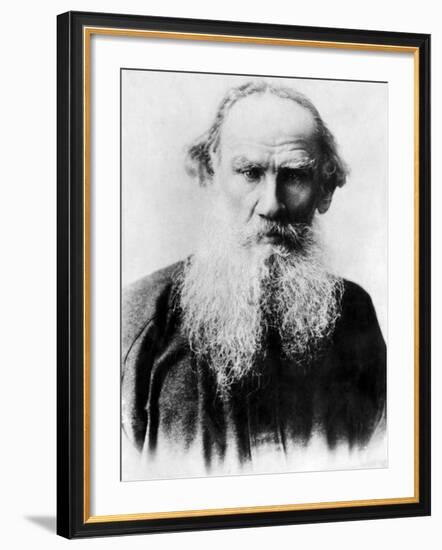 Leo Tolstoy, Russian Writer, Early 1900s-null-Framed Photo