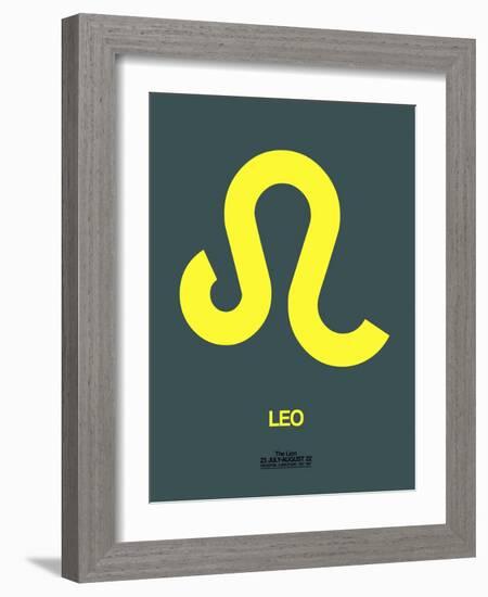 Leo Zodiac Sign Yellow-NaxArt-Framed Art Print