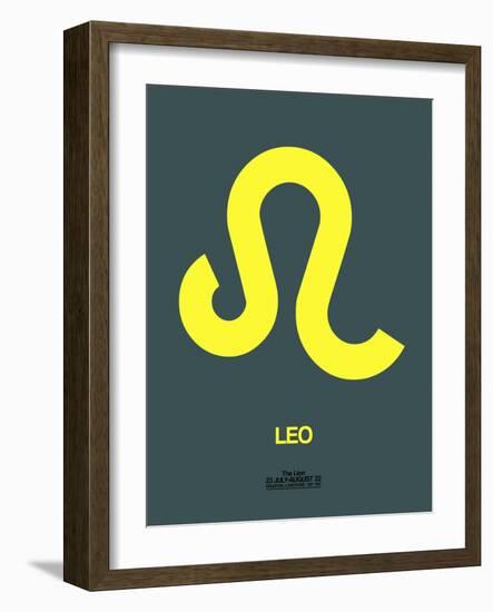 Leo Zodiac Sign Yellow-NaxArt-Framed Art Print