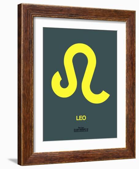 Leo Zodiac Sign Yellow-NaxArt-Framed Art Print