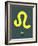 Leo Zodiac Sign Yellow-NaxArt-Framed Art Print