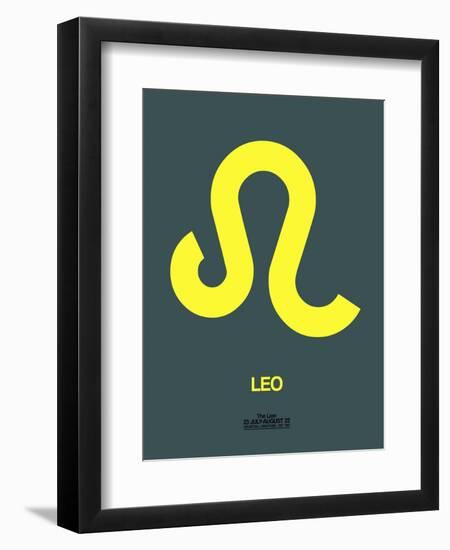 Leo Zodiac Sign Yellow-NaxArt-Framed Art Print