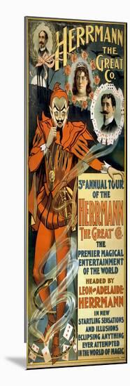 Leon and Adelaide Herrmann, French Magicians-Science Source-Mounted Giclee Print