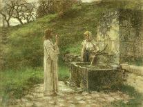 Harvester Drinking from a Flask, or Thirst, 1905 (Oil on Canvas)-Leon Augustin Lhermitte-Giclee Print