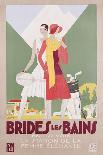 Brides Les Bains, 1929 (Colour Litho)-Leon Benigni-Framed Giclee Print