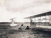 Leon Bollee Working on the Wright Brothers' Plane, C.1909-Leon Bollee-Laminated Giclee Print