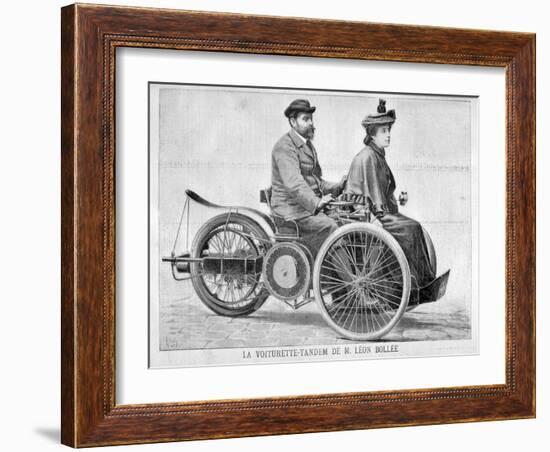 Leon Bollee's 'Voiturette' Car, 1896-Henri Meyer-Framed Giclee Print