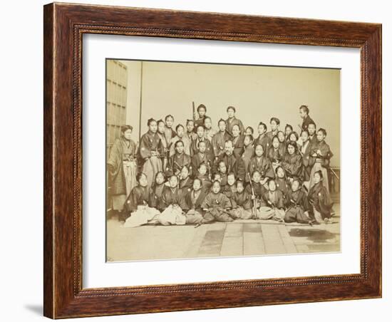 Léon Dury et ses élèves japonais-null-Framed Giclee Print