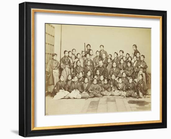 Léon Dury et ses élèves japonais-null-Framed Giclee Print