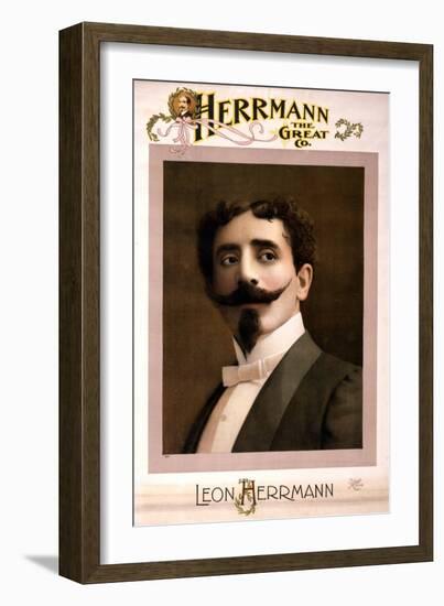 Leon Herrmann, French Magician-Science Source-Framed Giclee Print