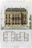 Parisian Suburban House and Plans-Leon Isabey-Giclee Print