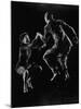 Leon James and Willa Mae Ricker Demonstrating a Step of the Lindy Hop. No Caps-Gjon Mili-Mounted Premium Photographic Print