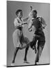 Leon James and Willa Mae Ricker Demonstrating a Step of the Lindy Hop-Gjon Mili-Mounted Premium Photographic Print