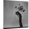 Leon James and Willa Mae Ricker Demonstrating a Step of the Lindy Hop-Gjon Mili-Mounted Premium Photographic Print