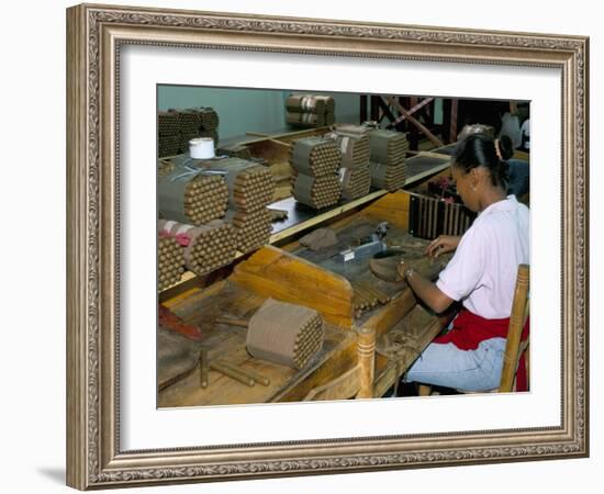 Leon Jimenes Cigar Factory, Town of Santiago, Saint Domingue (Santo Domingo), Dominican Republic-Bruno Barbier-Framed Photographic Print