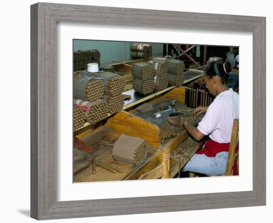 Leon Jimenes Cigar Factory, Town of Santiago, Saint Domingue (Santo Domingo), Dominican Republic-Bruno Barbier-Framed Photographic Print