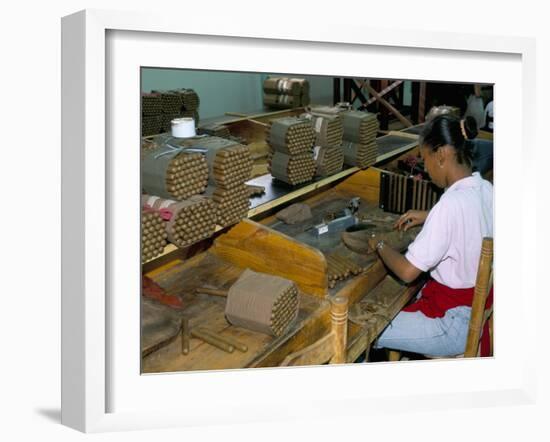 Leon Jimenes Cigar Factory, Town of Santiago, Saint Domingue (Santo Domingo), Dominican Republic-Bruno Barbier-Framed Photographic Print