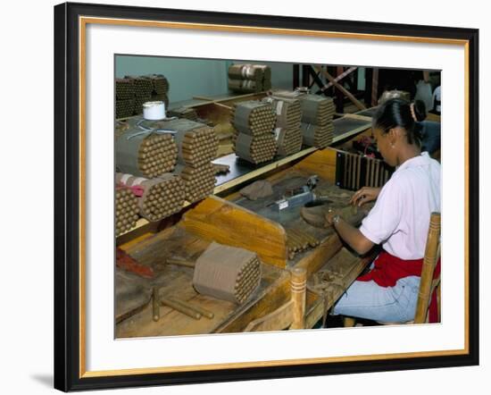 Leon Jimenes Cigar Factory, Town of Santiago, Saint Domingue (Santo Domingo), Dominican Republic-Bruno Barbier-Framed Photographic Print