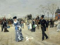 L'Esplanade des Invalides et Promenade, Paris, c.1880-Leon Joseph Voirin-Giclee Print