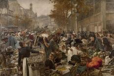 Les Halles-Léon Lhermitte-Framed Giclee Print