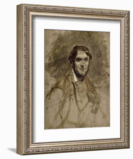 Léon Riesener (1800-1878), peintre, cousin de l'artiste-Eugene Delacroix-Framed Giclee Print