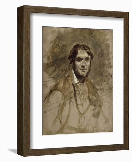 Léon Riesener (1800-1878), peintre, cousin de l'artiste-Eugene Delacroix-Framed Giclee Print