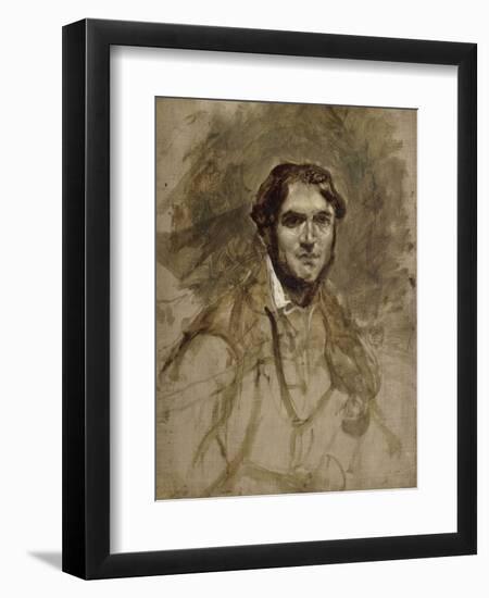 Léon Riesener (1800-1878), peintre, cousin de l'artiste-Eugene Delacroix-Framed Giclee Print