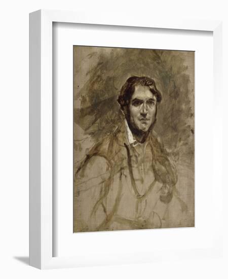 Léon Riesener (1800-1878), peintre, cousin de l'artiste-Eugene Delacroix-Framed Giclee Print