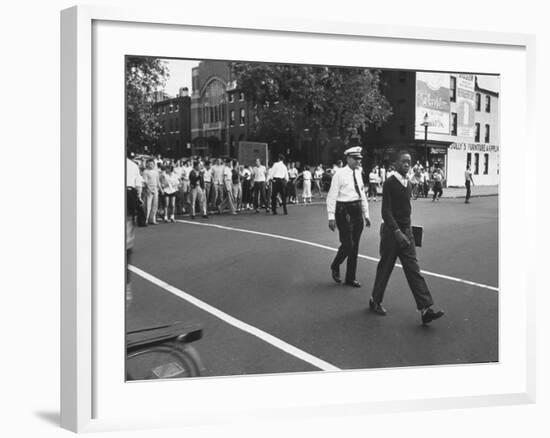 Leon Thompson During Rioting Against African Americans-Ralph Morse-Framed Premium Photographic Print